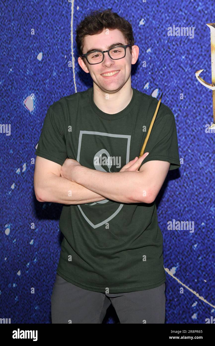 New York, USA. 22nd June, 2023. Broadway actor Joel Meyers visits Harry ...