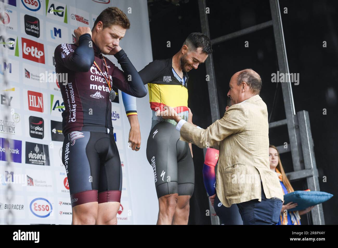 Herzele, Belgium. 22nd June, 2023. Belgian Elias Van Breussegem of