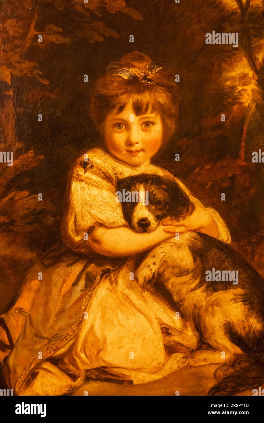 Painting of Miss Jane Bowles by Sir Joshua Reynolds Stock Photo - Alamy