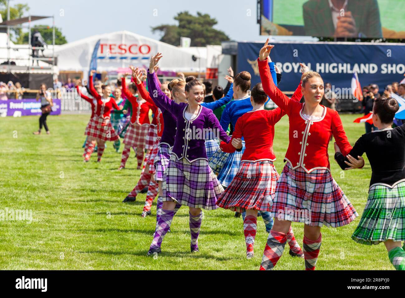 Edinburgh, Scotland, 22/06/2023, Highland Dancers performing in the