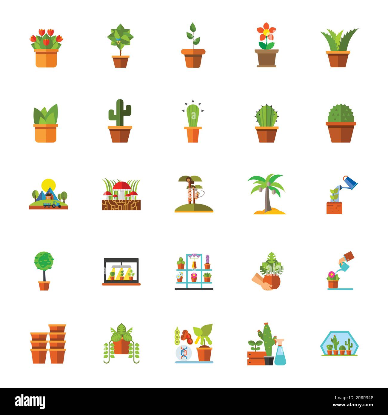 Environment floriculture Stock Vector Images - Alamy