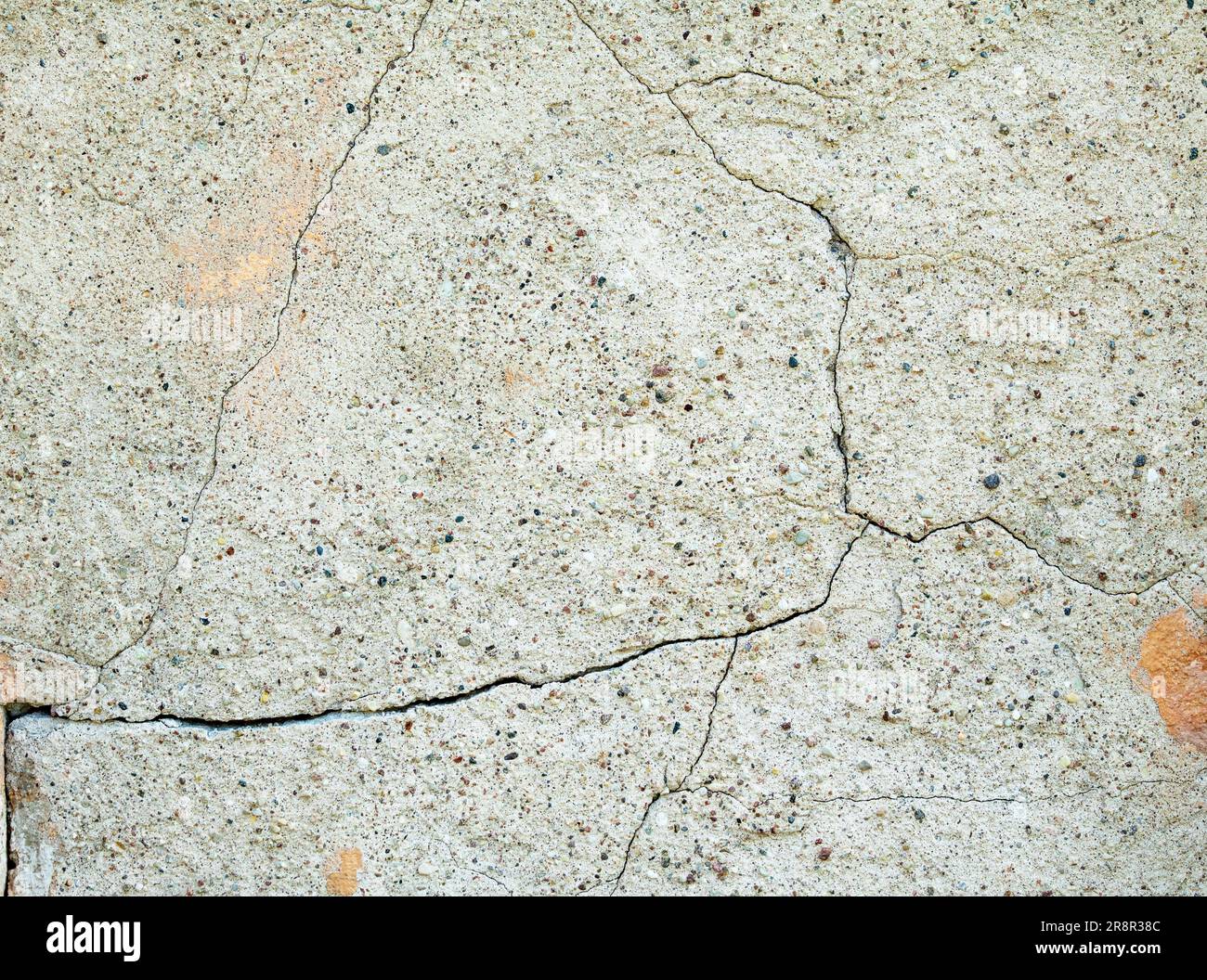 Old wall covered with cement plaster with deep cracks Stock Photo Alamy