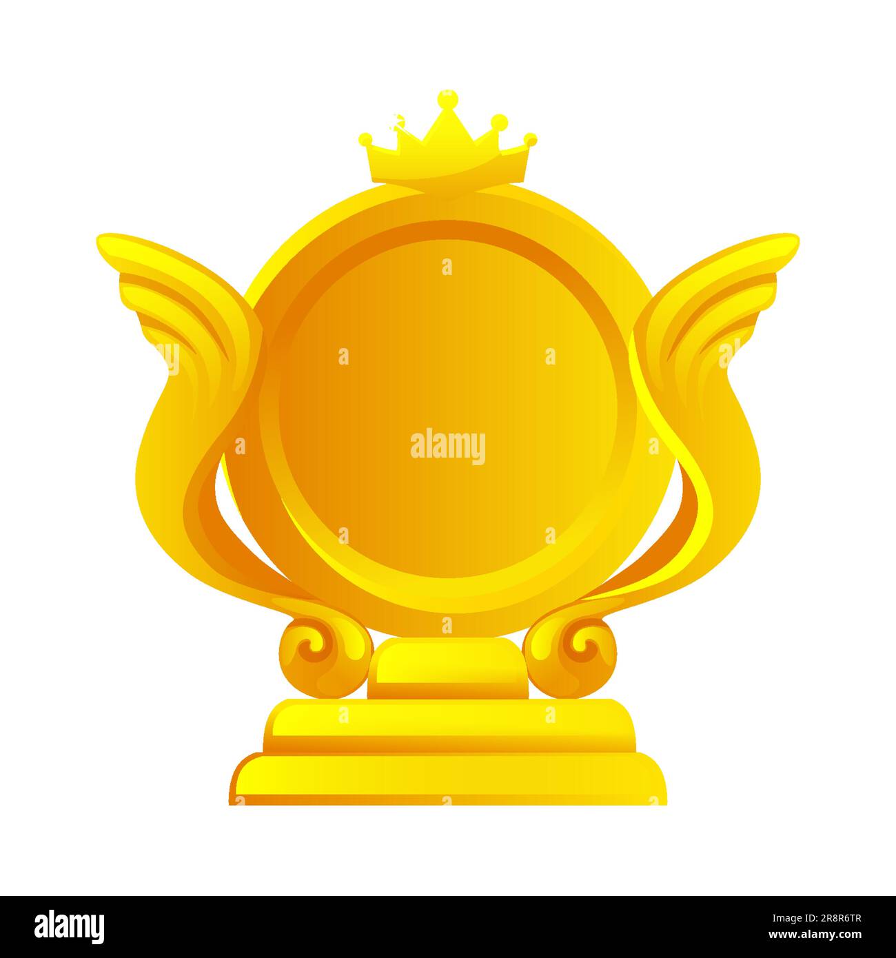 Golden game reward icon. Award frame for game icon Stock Vector Image
