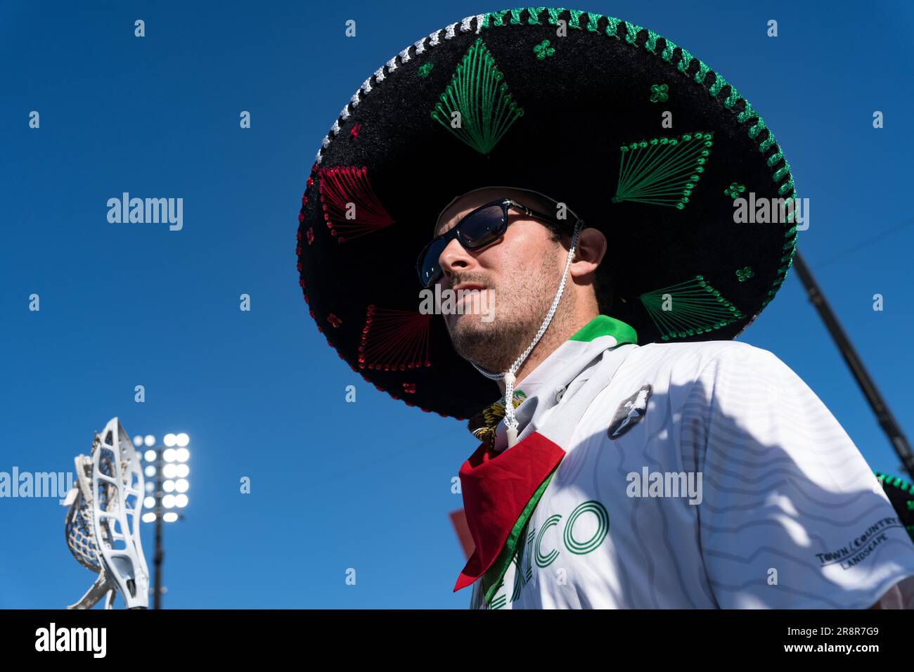San Diego, USA. 21st June, 2023. Member of team Mexico at opening