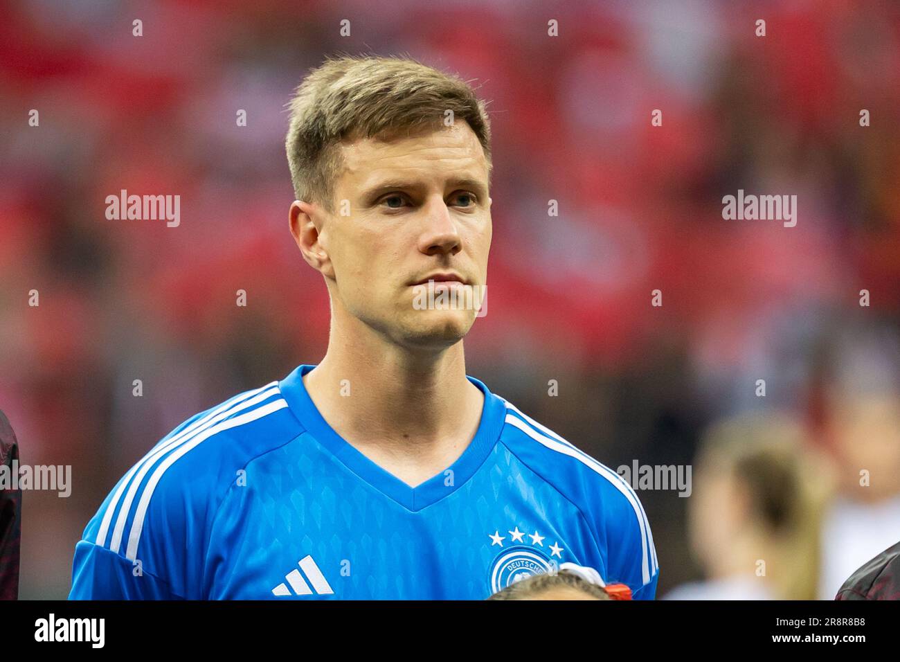 Marc-Andre ter Stegen of Germany seen during the friendly match between Poland and Germany at PGE Narodowy Stadium. (Final score; Poland 1:0 Germany) It was Jakub B?aszczykowski's last, 109th match for the Polish  football national team. Stock Photo