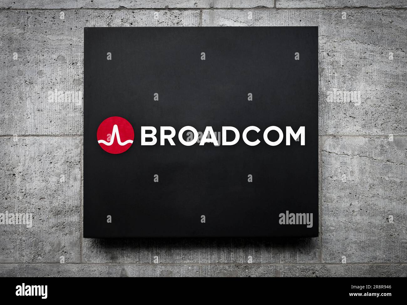 Broadcom logo on a building