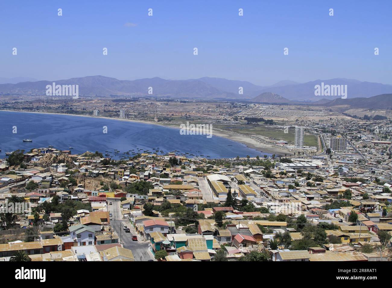 Photo of city of Coquimbo Chile Stock Photo