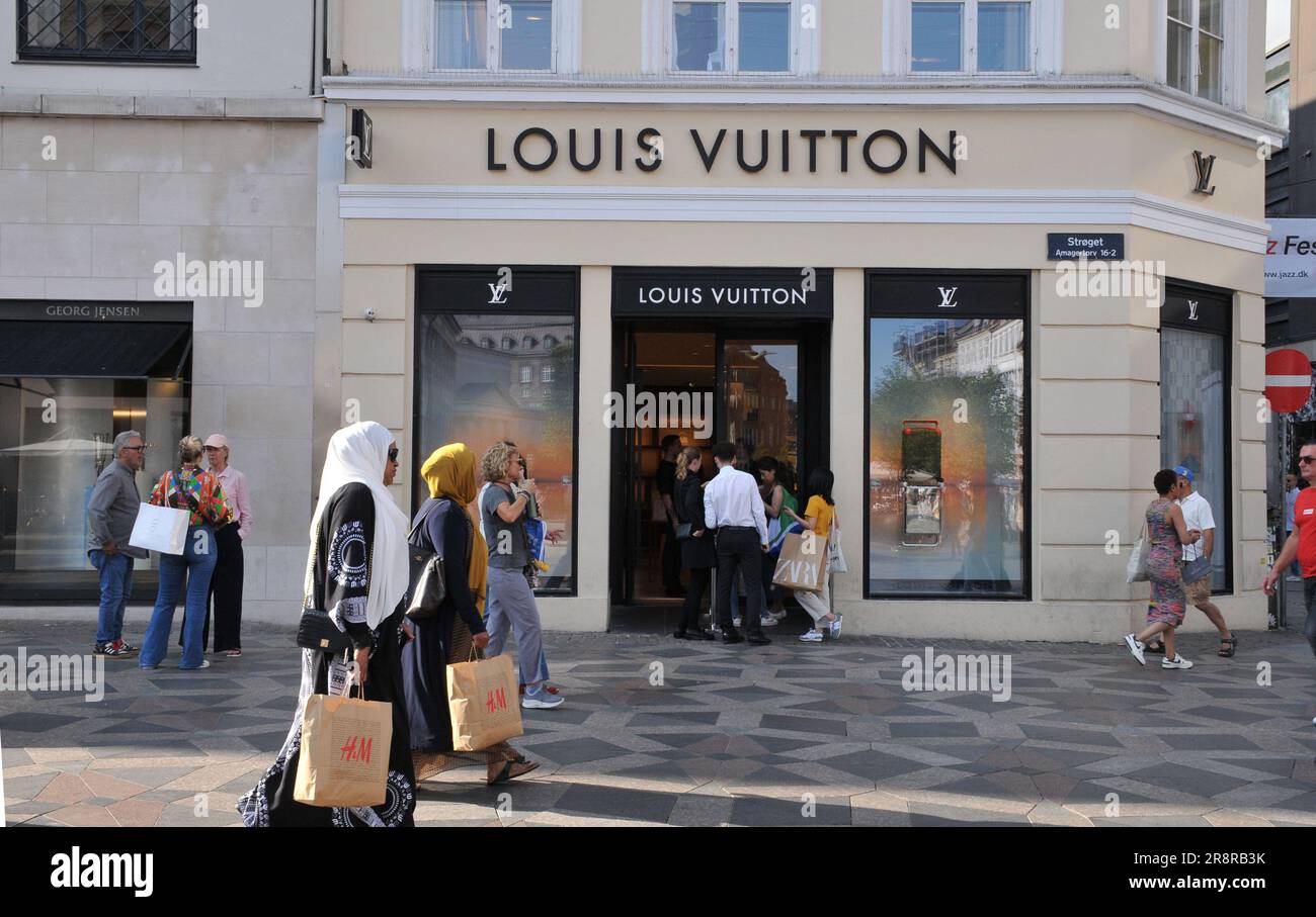 22 June 2023/ Louis Vuittons store on stroeget in danish capital ...