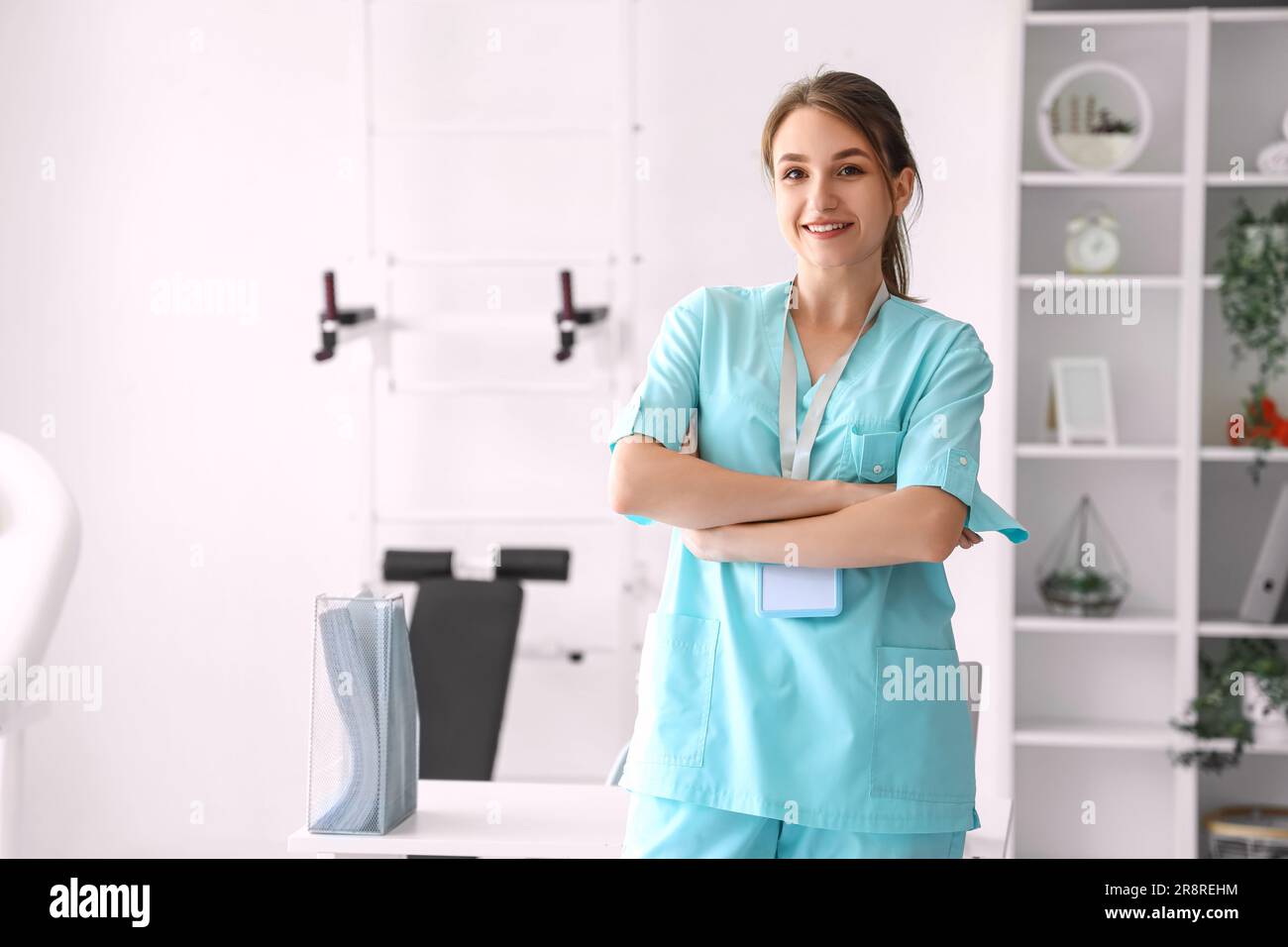 Female medical intern at hospital Stock Photo Alamy