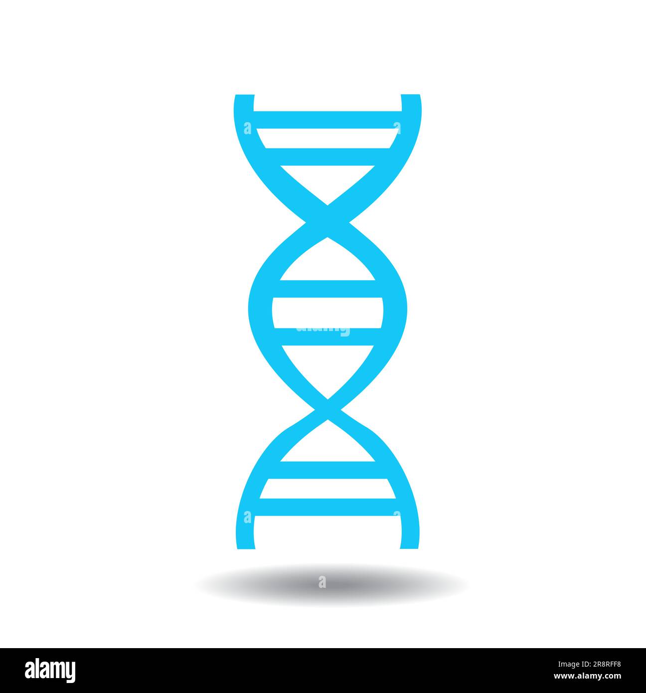 DNA icon in flat design Stock Vector