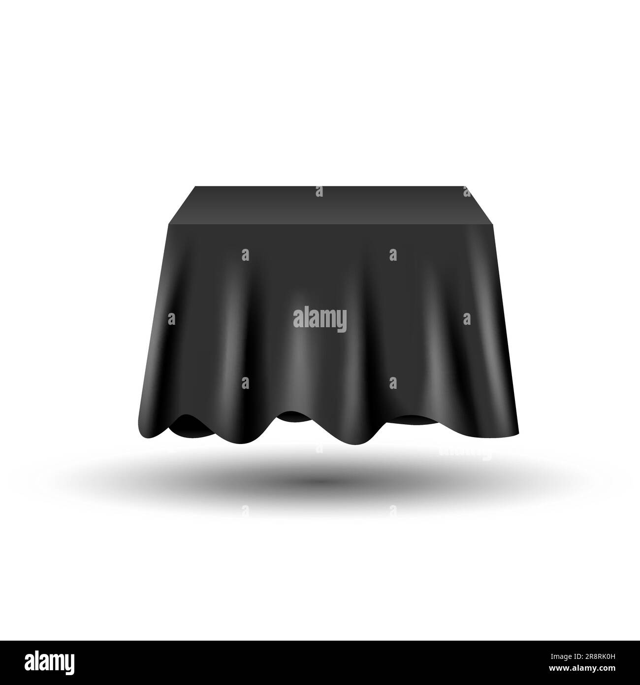 Reveal cloth black silk stage background fabric award. Unveal 3d box