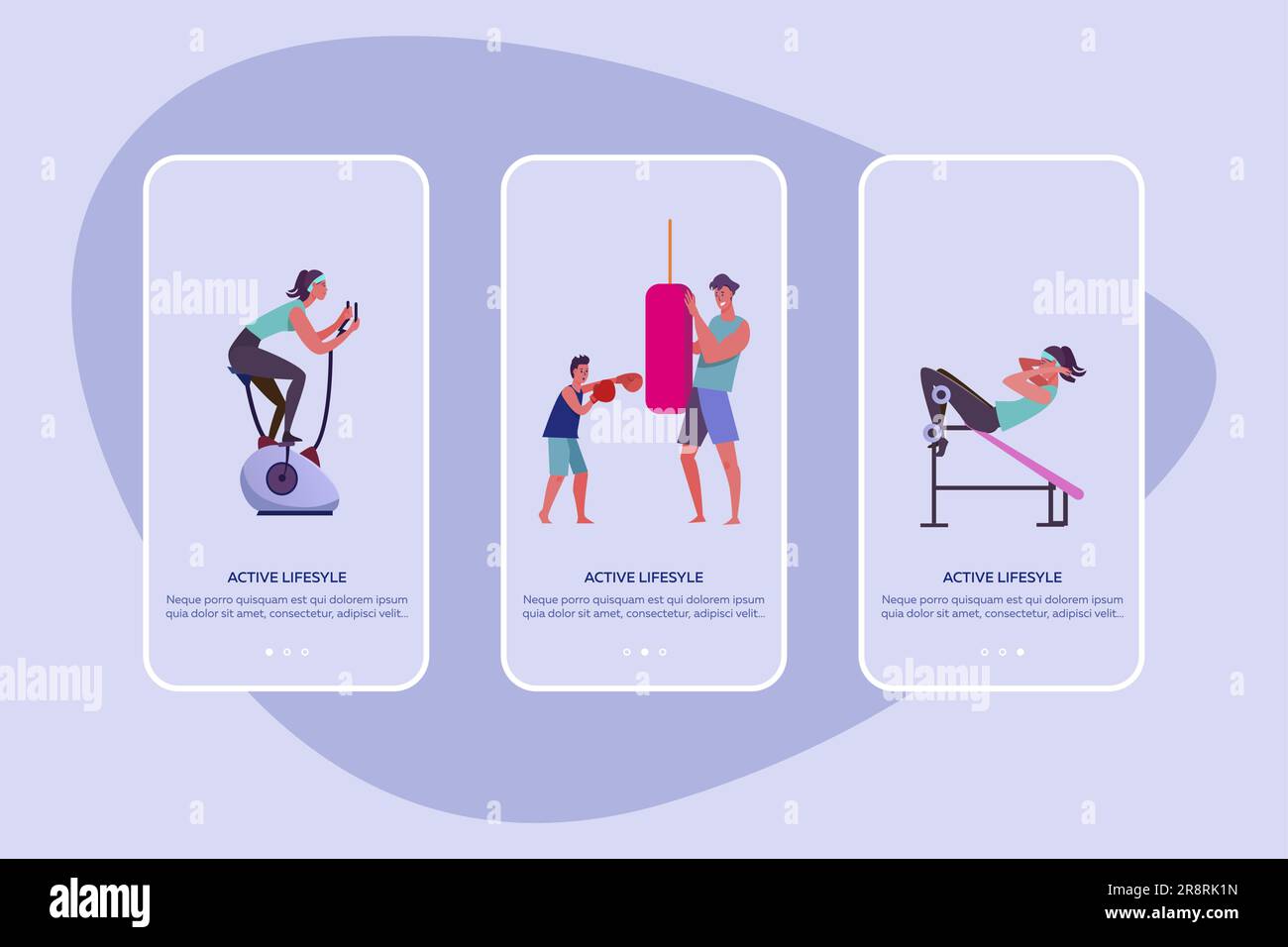 Active lifestyle set Stock Vector Image & Art - Alamy