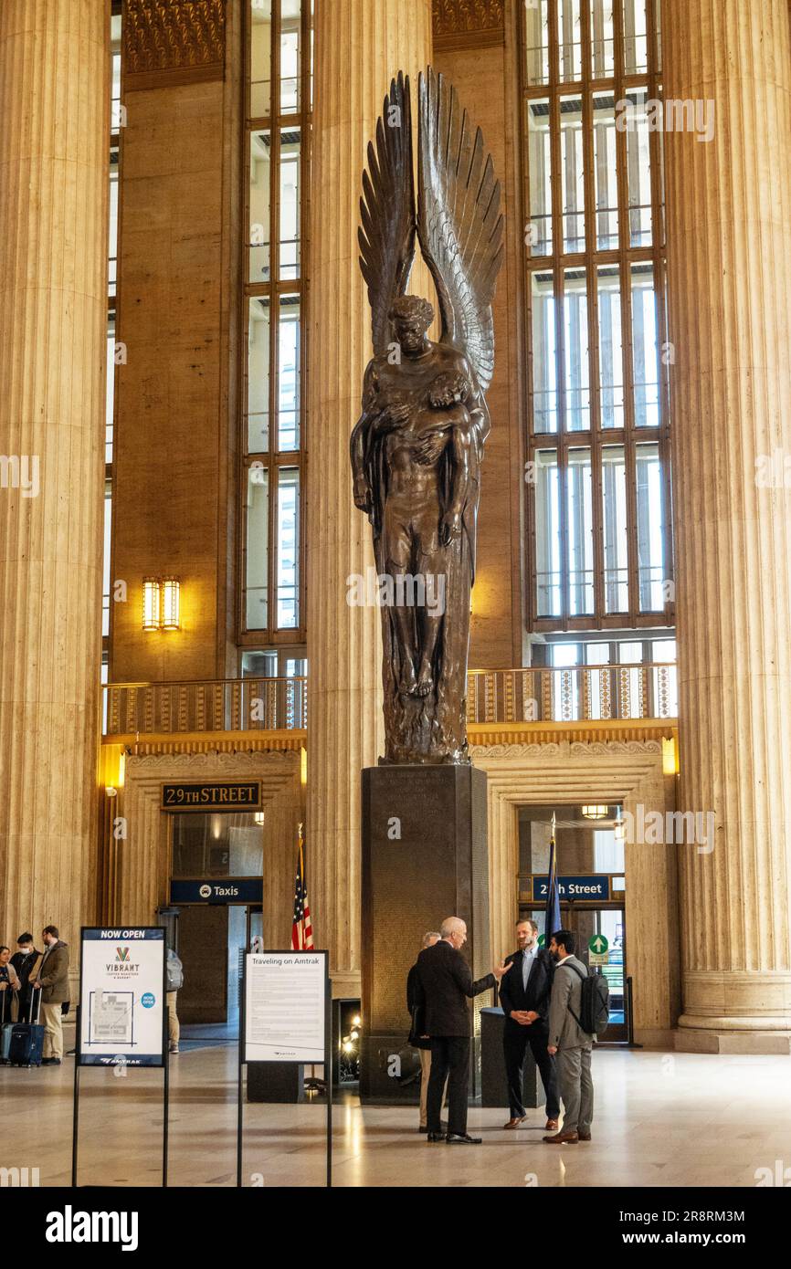 Pennsylvania railroad world war two memorial monument hires stock