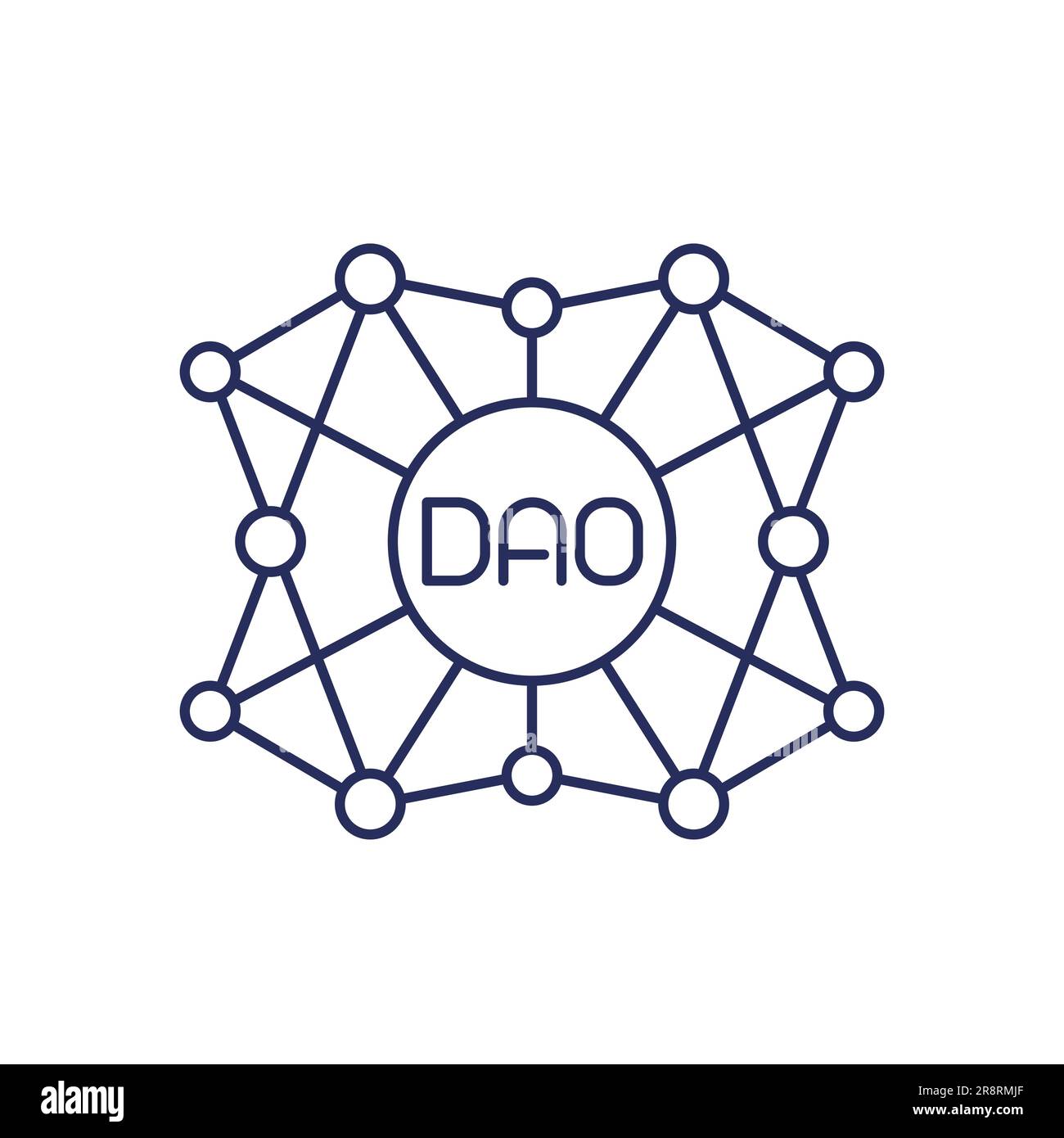 Dao Icon Decentralized Autonomous Organisation Stock Vector Image Art Alamy