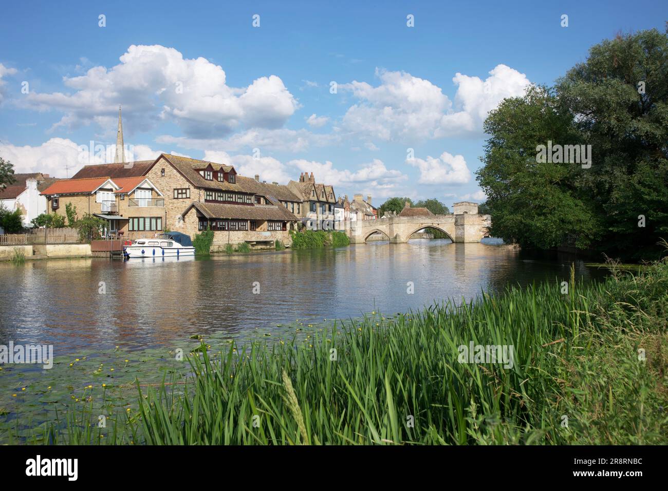 UK, Cambridgeshire St Ives from Hemmingford Meadow Stock Photo Alamy