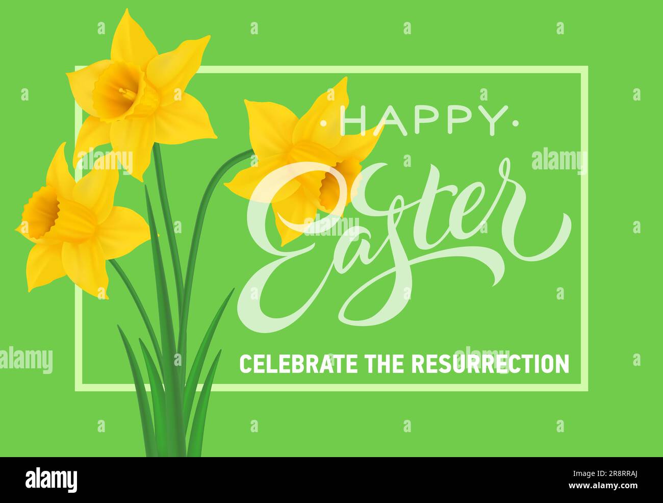 Resurrection Lettering Resurrection in nature Stock Vector Images - Alamy