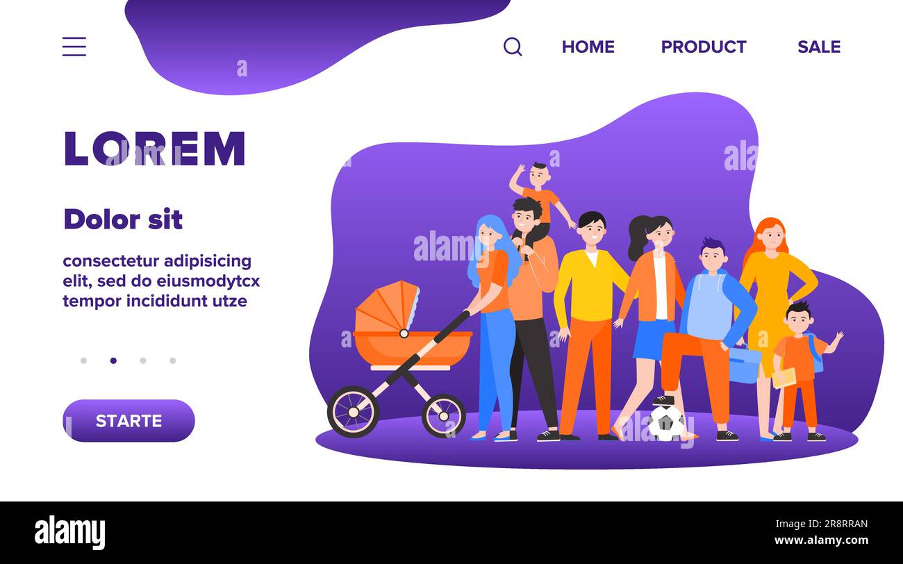 Crowd of happy people with blank placard Stock Vector Image & Art - Alamy