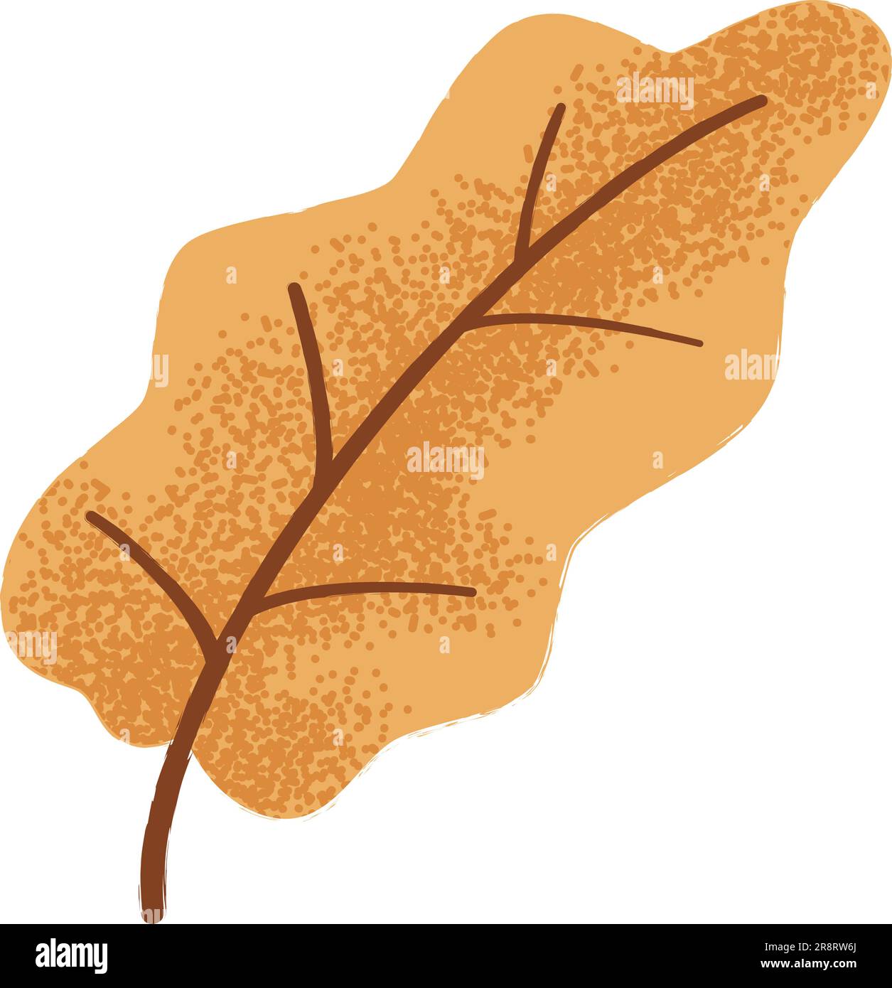 Orange and brown leaf Stock Vector Images - Alamy