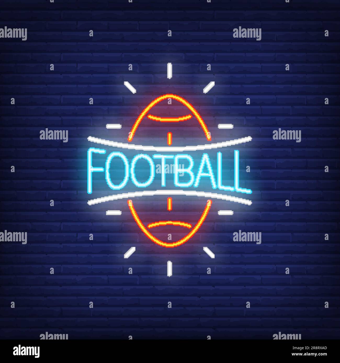 Football neon sign Stock Vector Image & Art Alamy