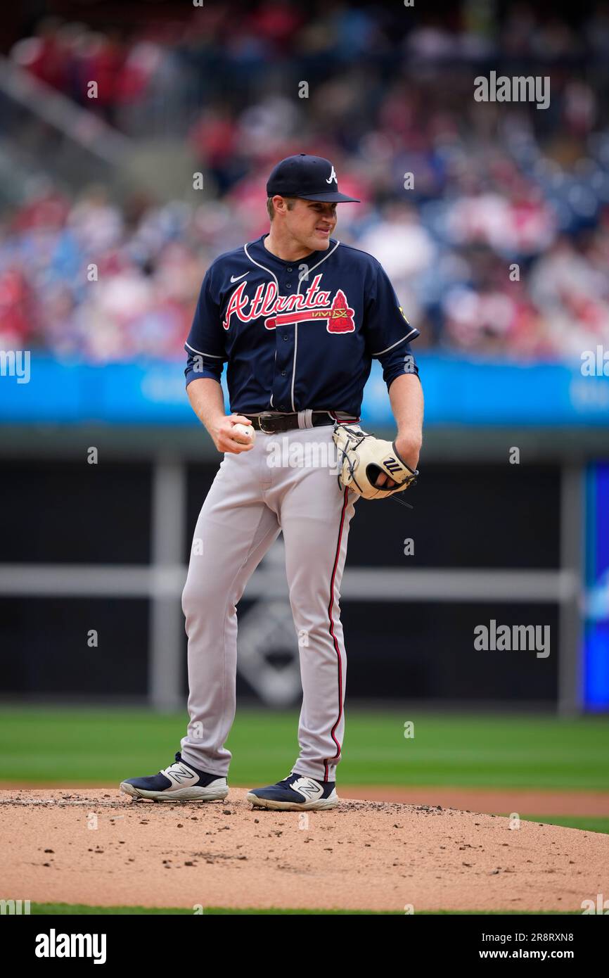 Atlanta Braves' Bryce Elder plays during a baseball game, Thursday