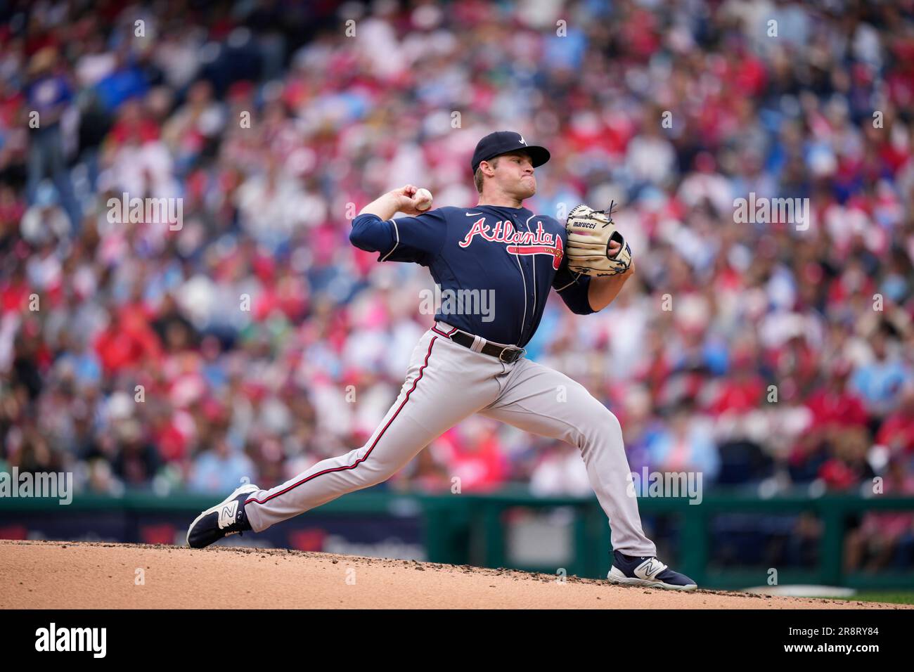 Atlanta Braves' Bryce Elder plays during a baseball game, Thursday