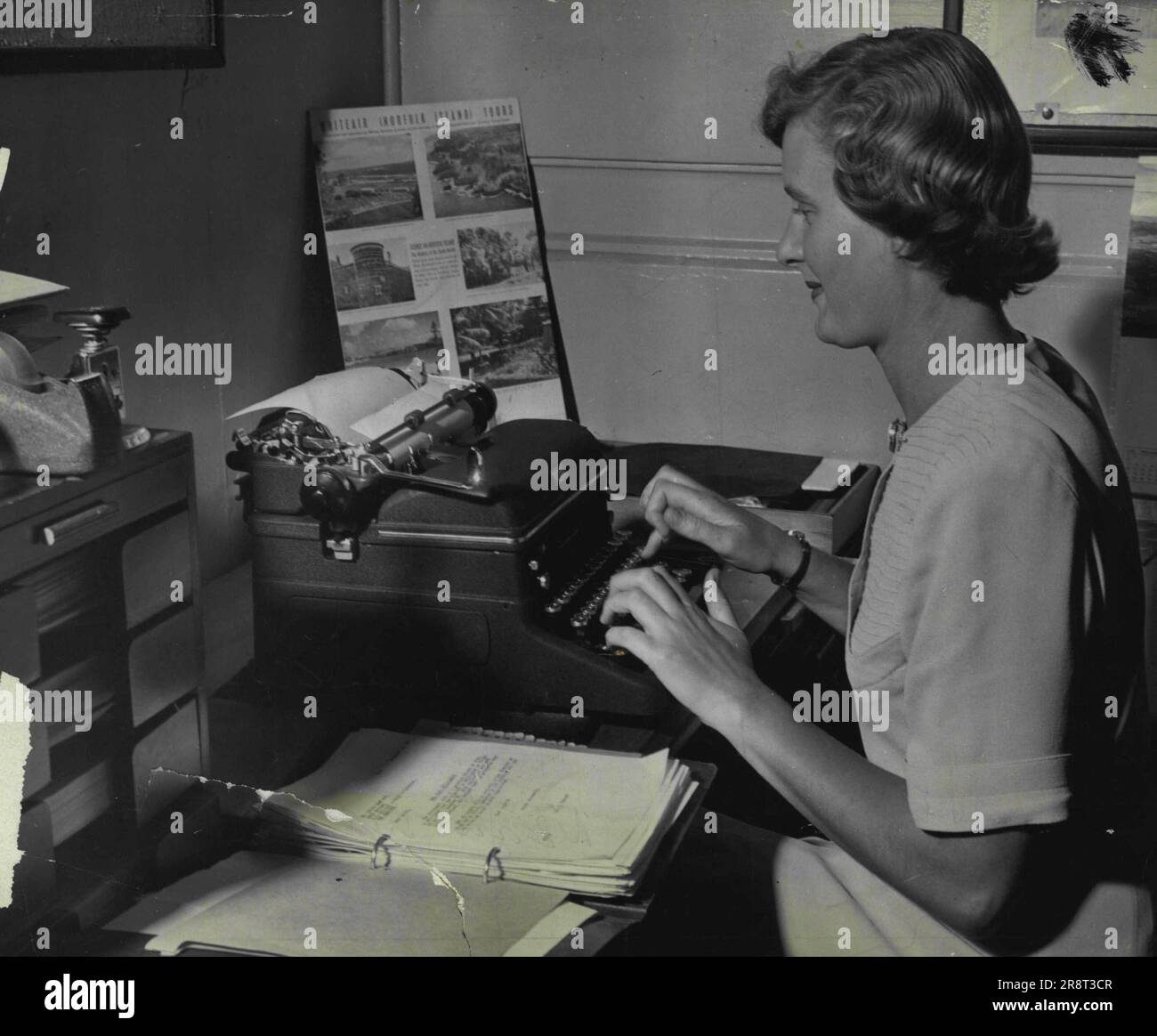 Joy Duff Typist illustrations for situations Vacant typical of the jobs