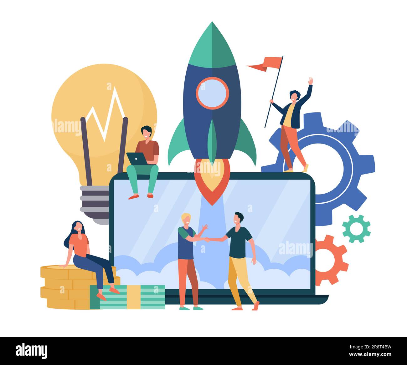 Startup project concept Stock Vector Image & Art - Alamy