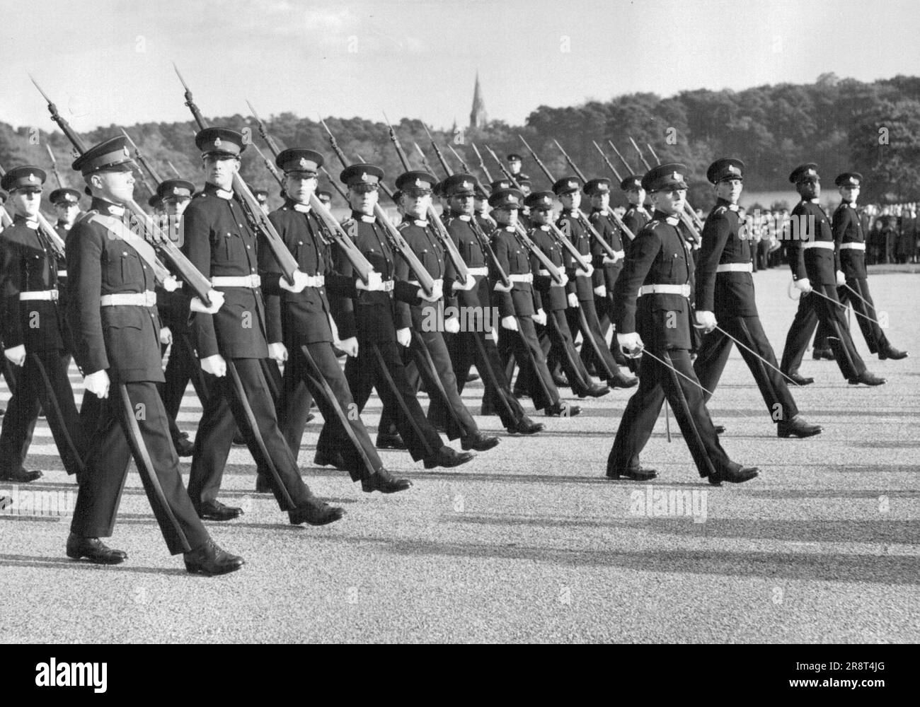 Haile Salassie At Sandhurst The Cadets who paraded before the Emperor