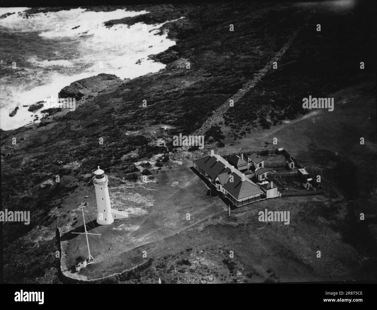 Light house at Port Stephens, N.S.W. July 6, 1942 Stock Photo Alamy