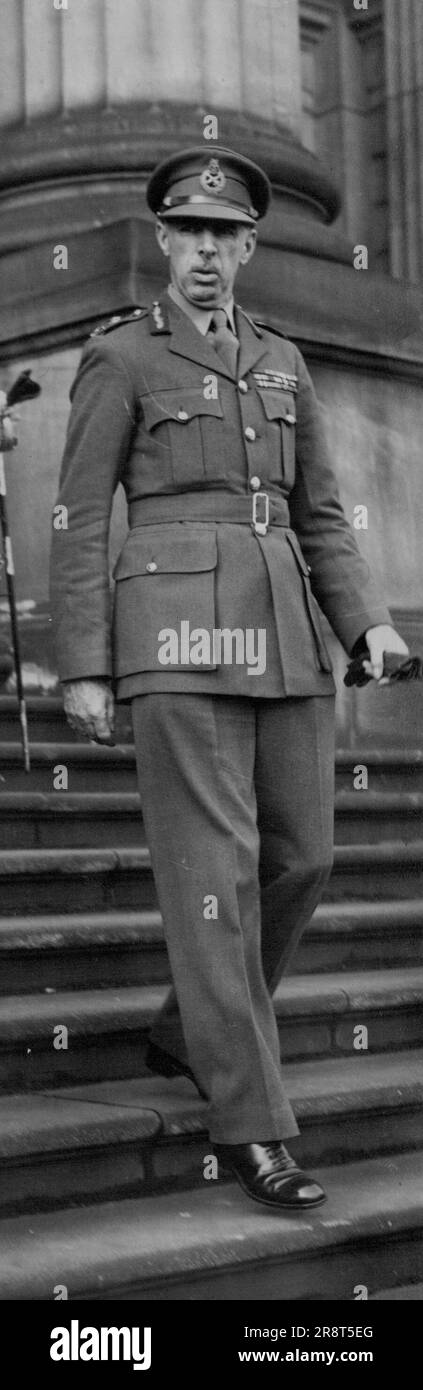 Lt. Gen. Sturdee. June 01, 1950. Stock Photo