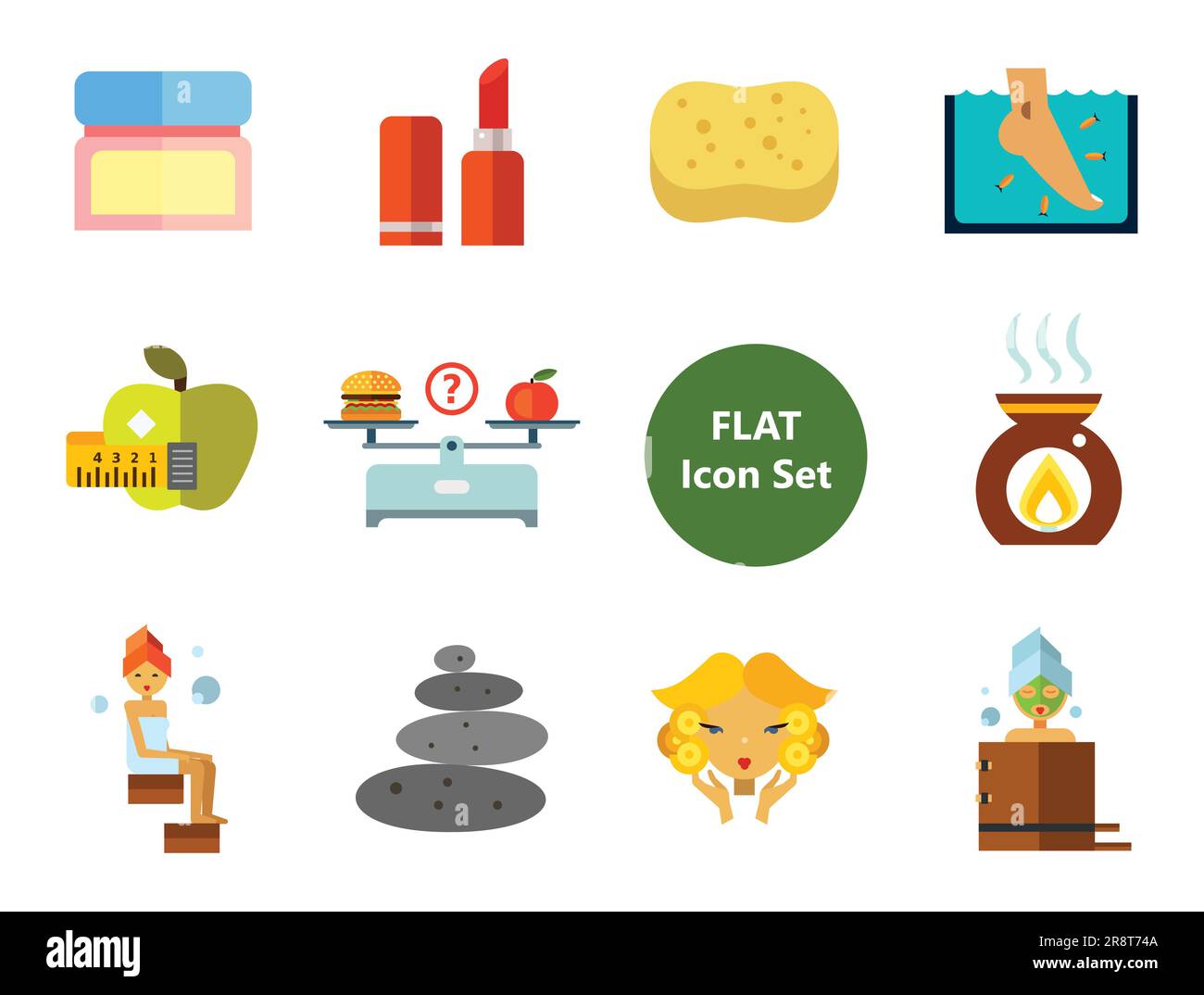 Beauty Icon Set Stock Vector Image & Art - Alamy