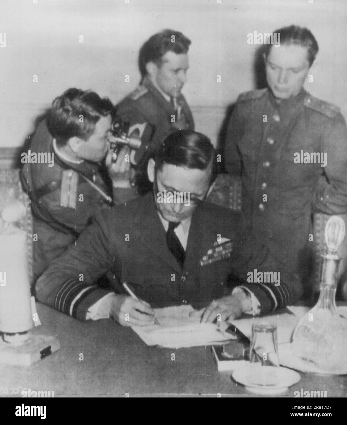Tedder Signs German Surrender In Berlin Air Chief Marshal Sir Arthur