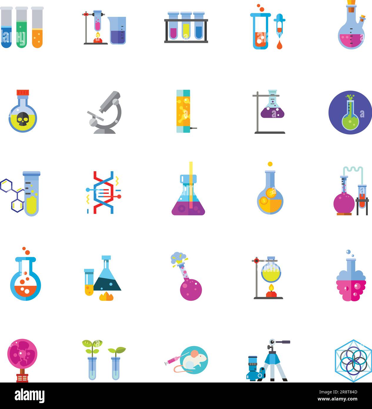 Science Lab Instruments Vector Science exploration laboratory hi-res stock photography and images - Alamy