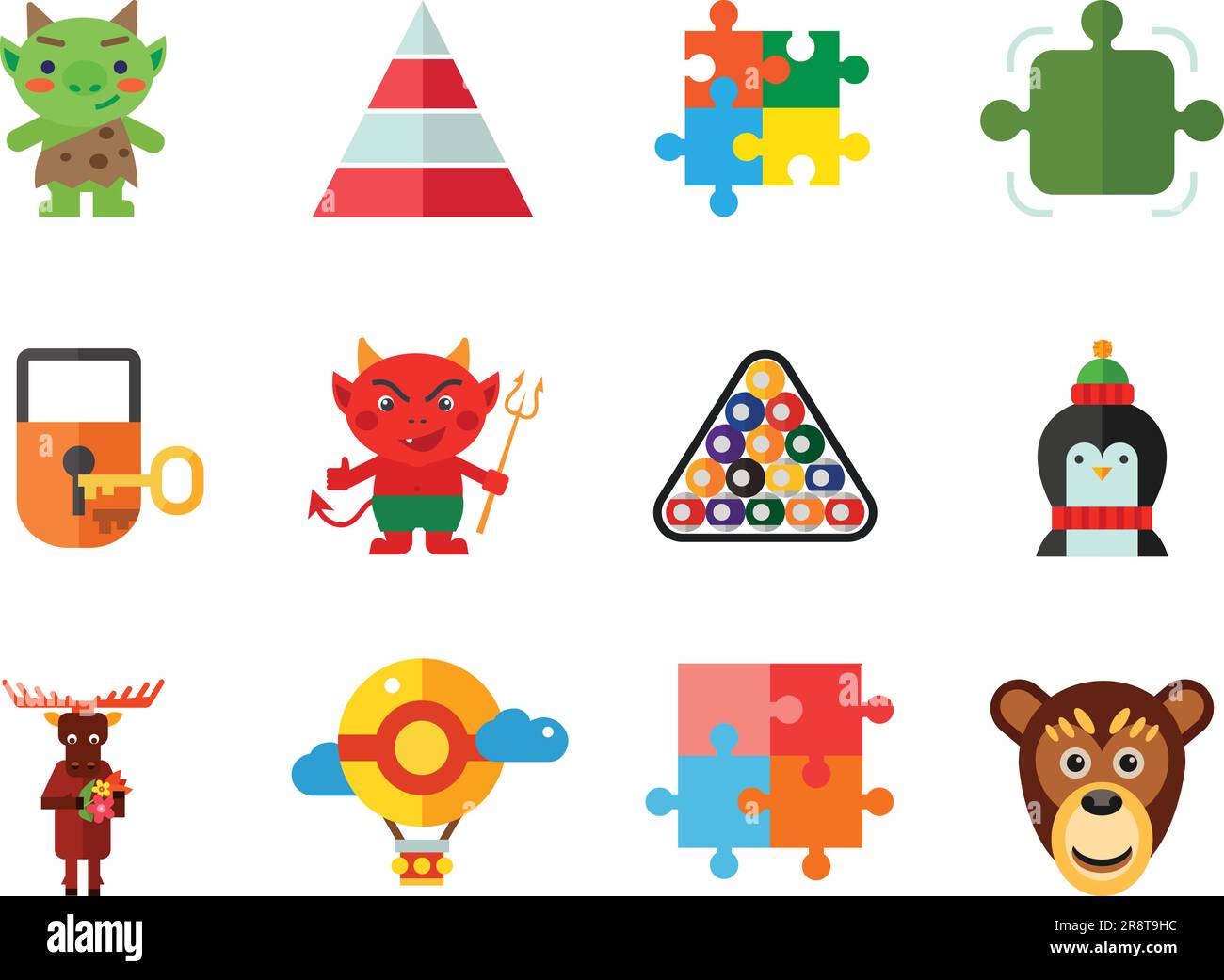 Gamification Icon Set Stock Vector Image & Art - Alamy