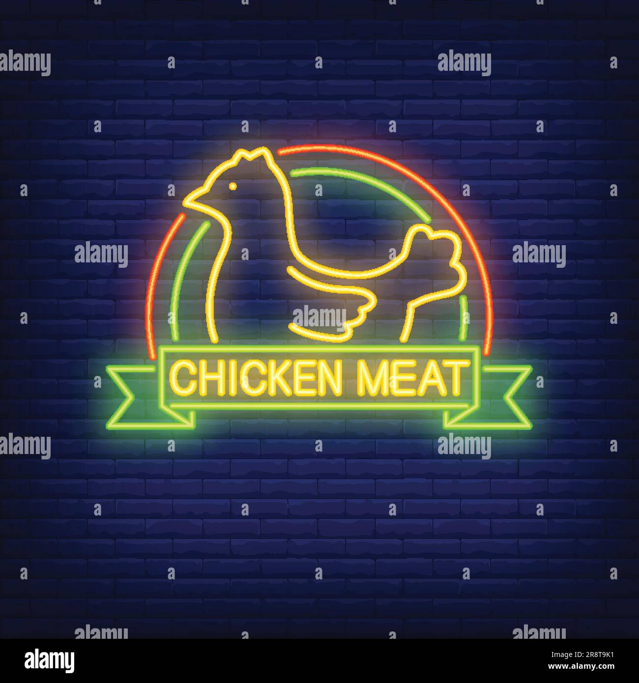 Chicken Meat Neon Sign Stock Vector Image Art Alamy chicken-meat-neon-sign-stock-vector-image-art-alamy