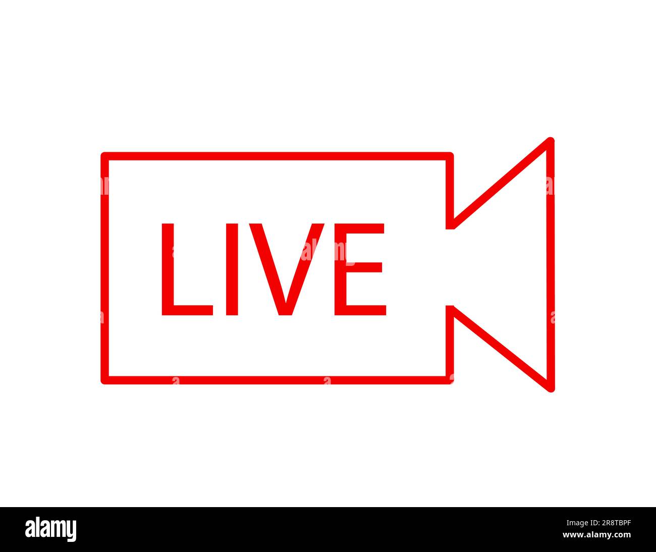 live streaming icon vector illustration Stock Vector