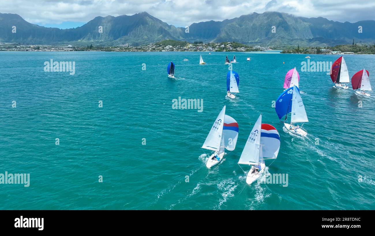 Kaneohe Bay, Oahu, Hawaii Stock Photo