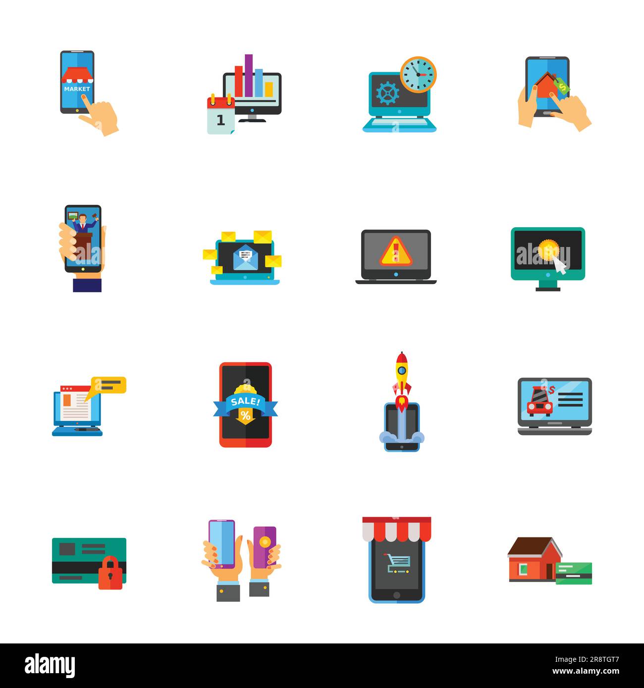 Online store icon set. Can be used for topics like shopping, ebusiness