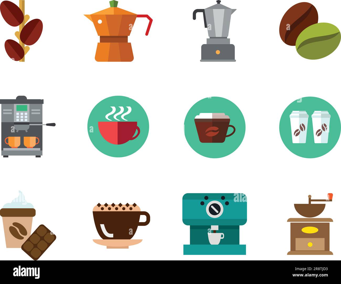 Coffee Icon Set Stock Vector Image & Art Alamy