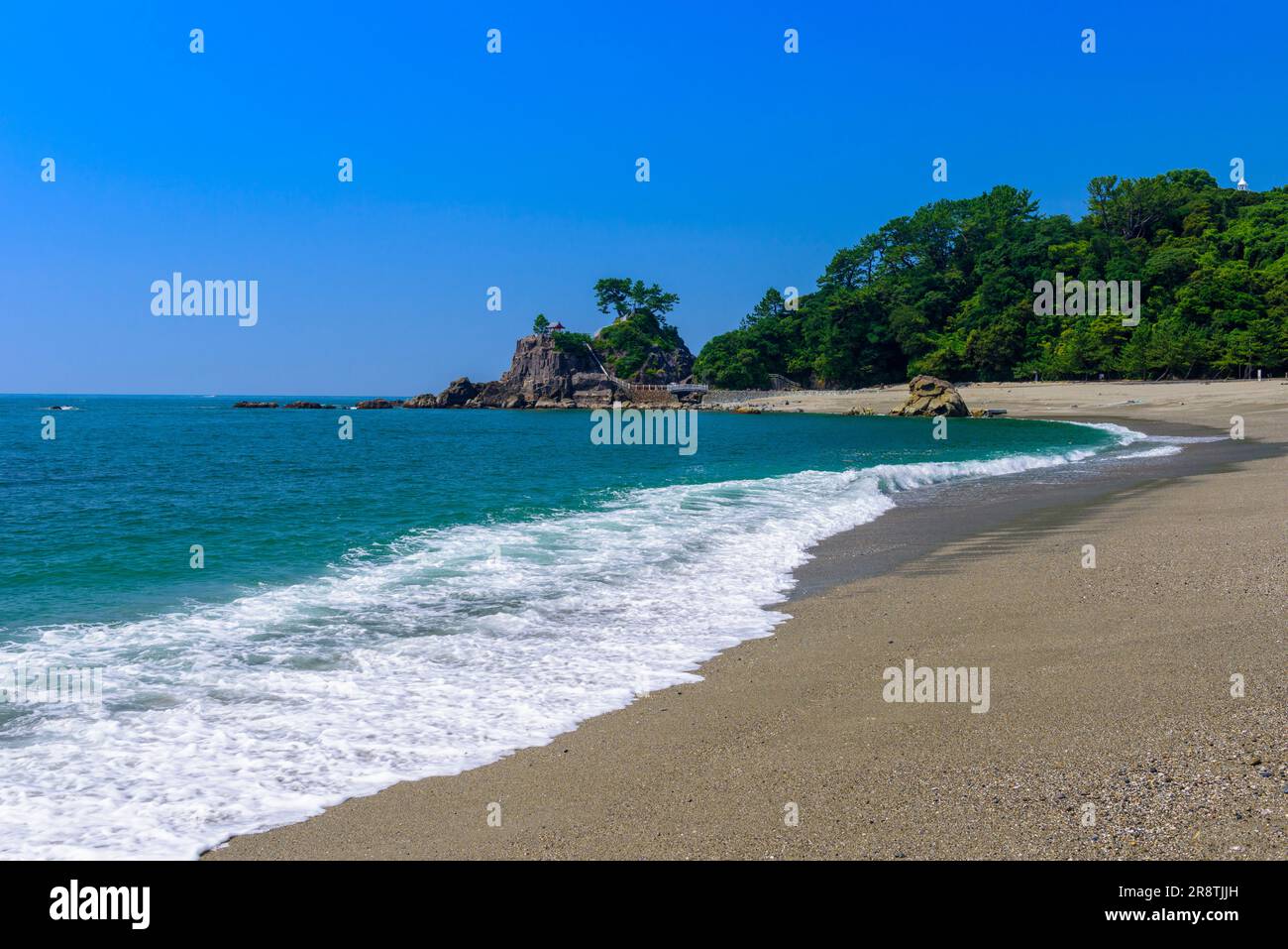 Katsurahama Beach under clear sky Stock Photo