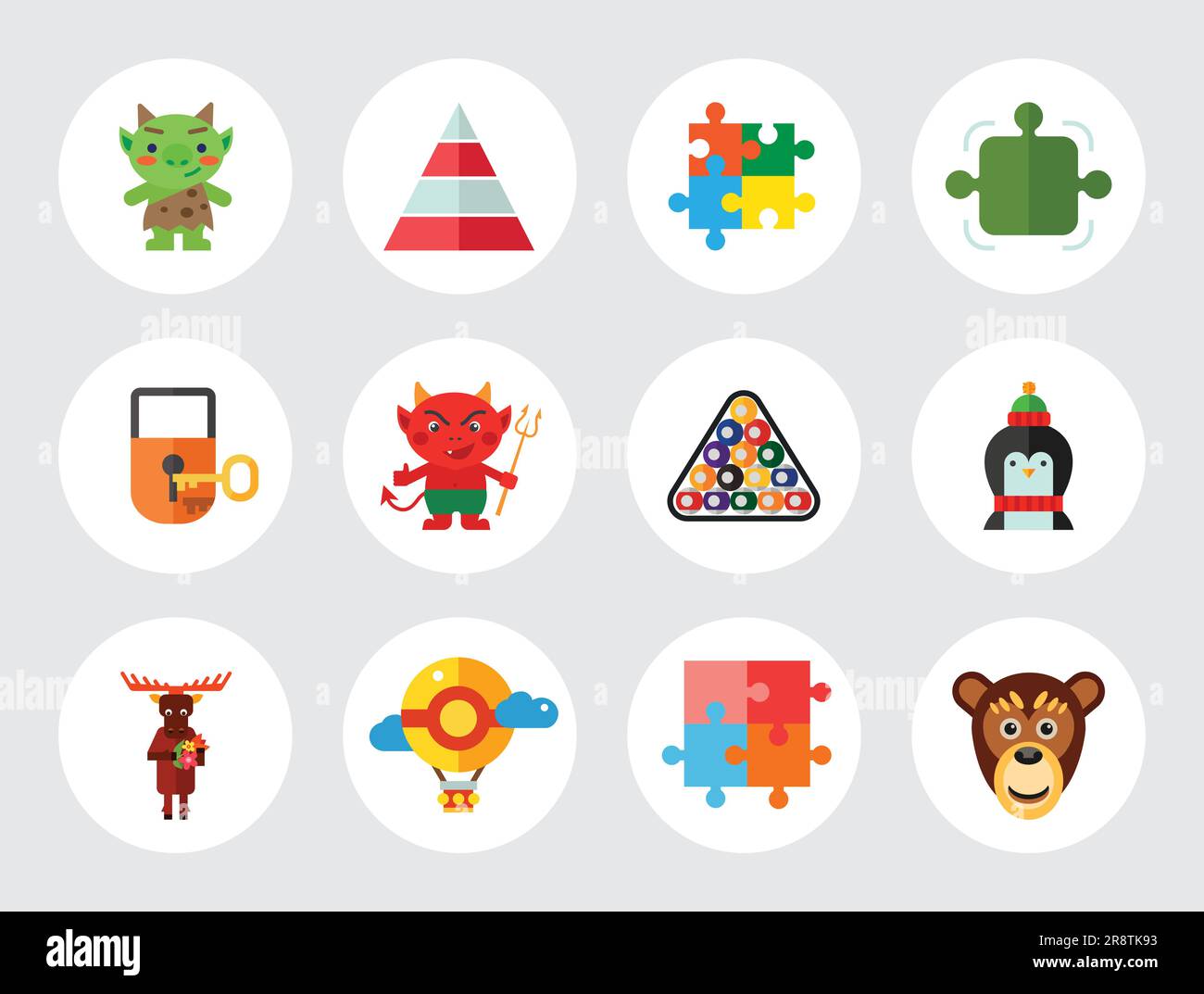 Gamification Icon Set Stock Vector Image & Art - Alamy