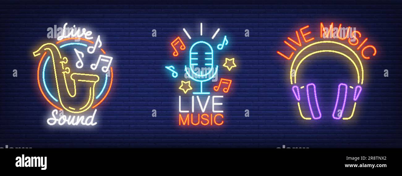 Karaoke neon signage hi-res stock photography and images - Alamy