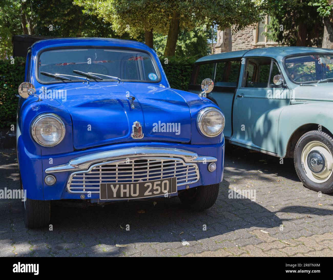 A 1950s Standard Classic Ten at a Classic and Vintage car show. The Standard Motor Company Limited was a British motor vehicle manufacturer. Stock Photo