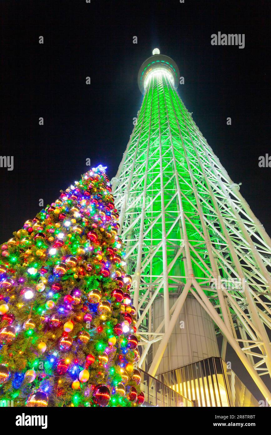 Sky tree illuminations tokyo hi-res stock photography and images - Alamy