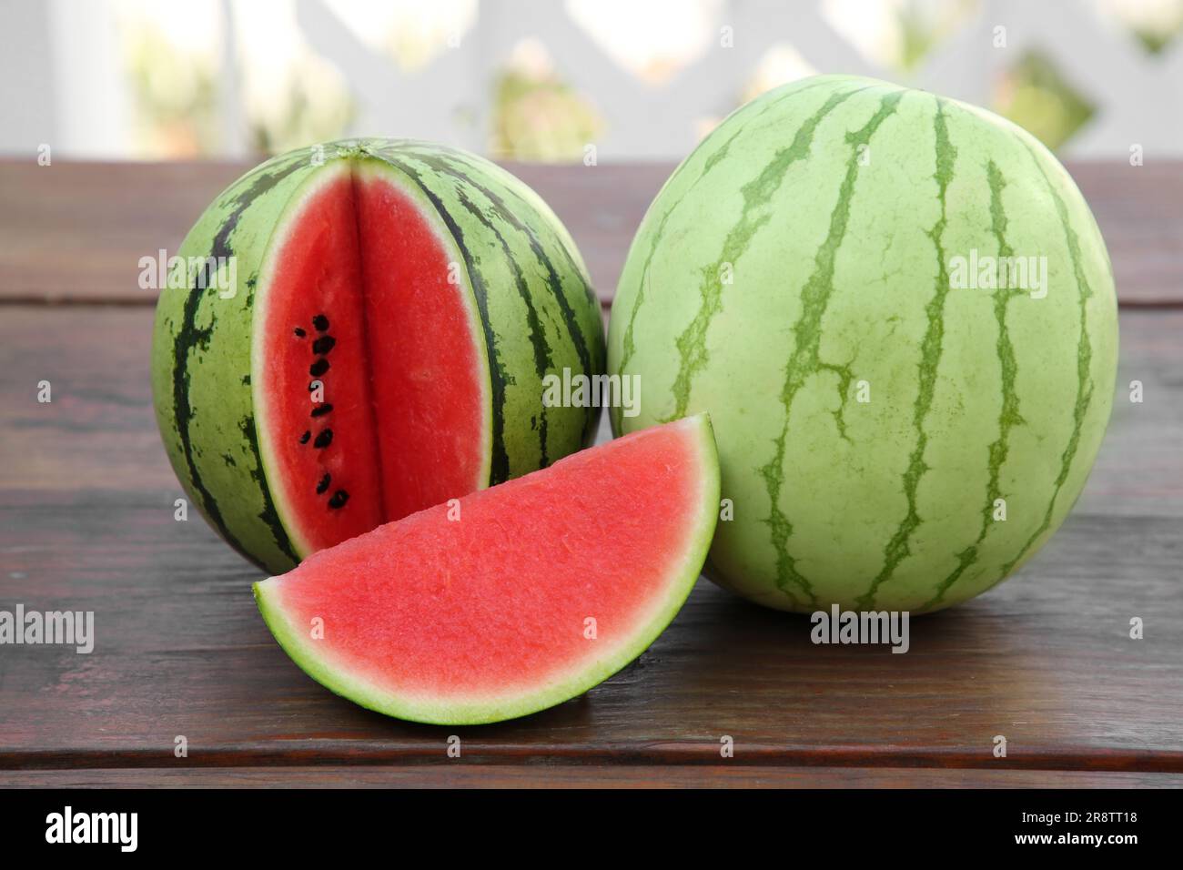 Different delicious ripe watermelons hi-res stock photography and ...