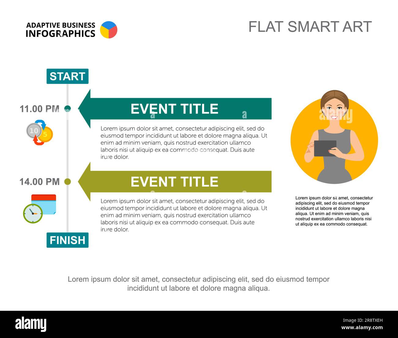 Two Event Diagram Slide Template Stock Vector Image Art Alamy Two Event Diagram Slide Template Stock Vector Image Art Alamy