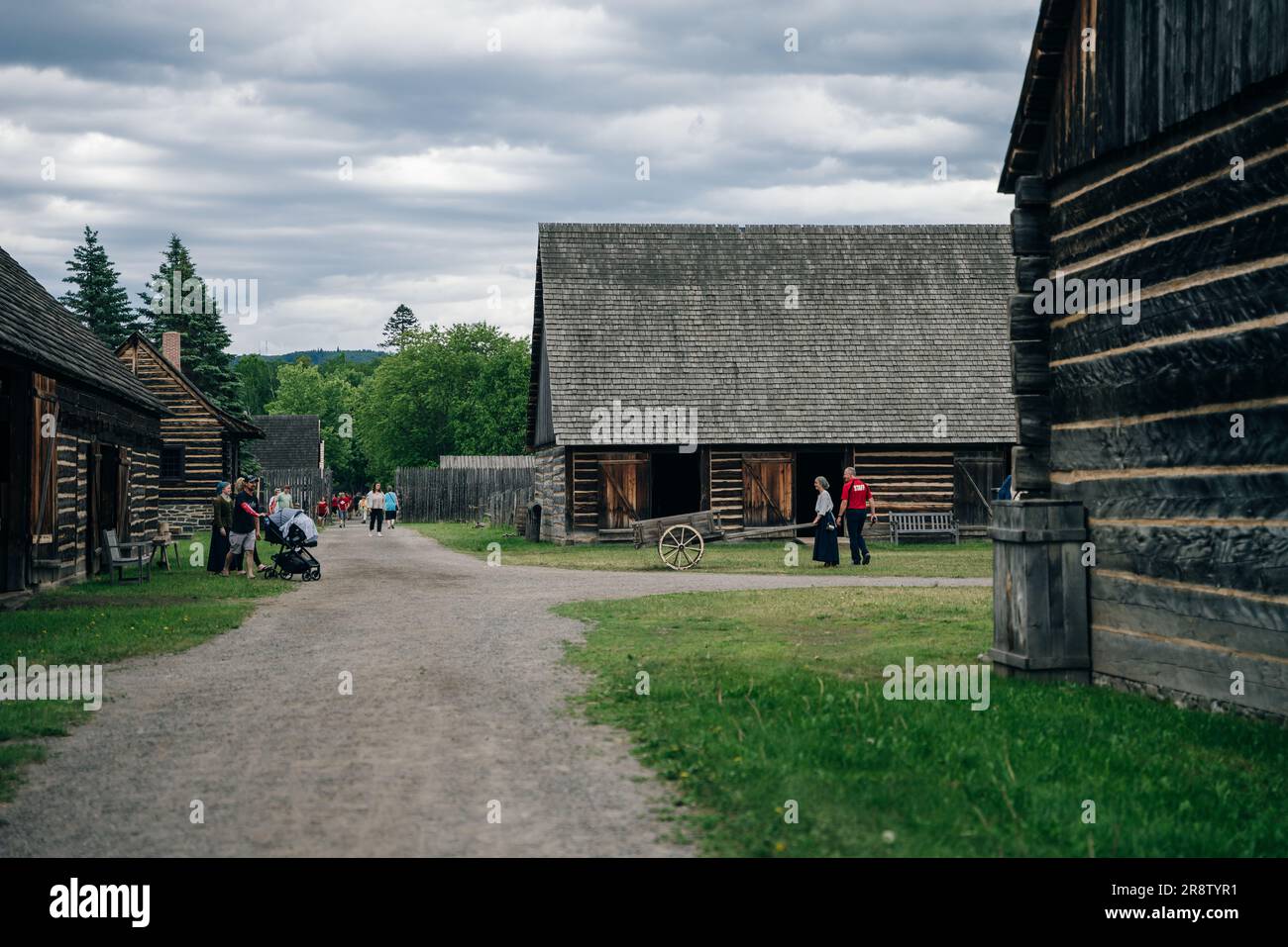 interiors in Fort William Historical Park, aboriginal village, Thunder Bay, Ontario, Canada - may 2023. High quality photo Stock Photo