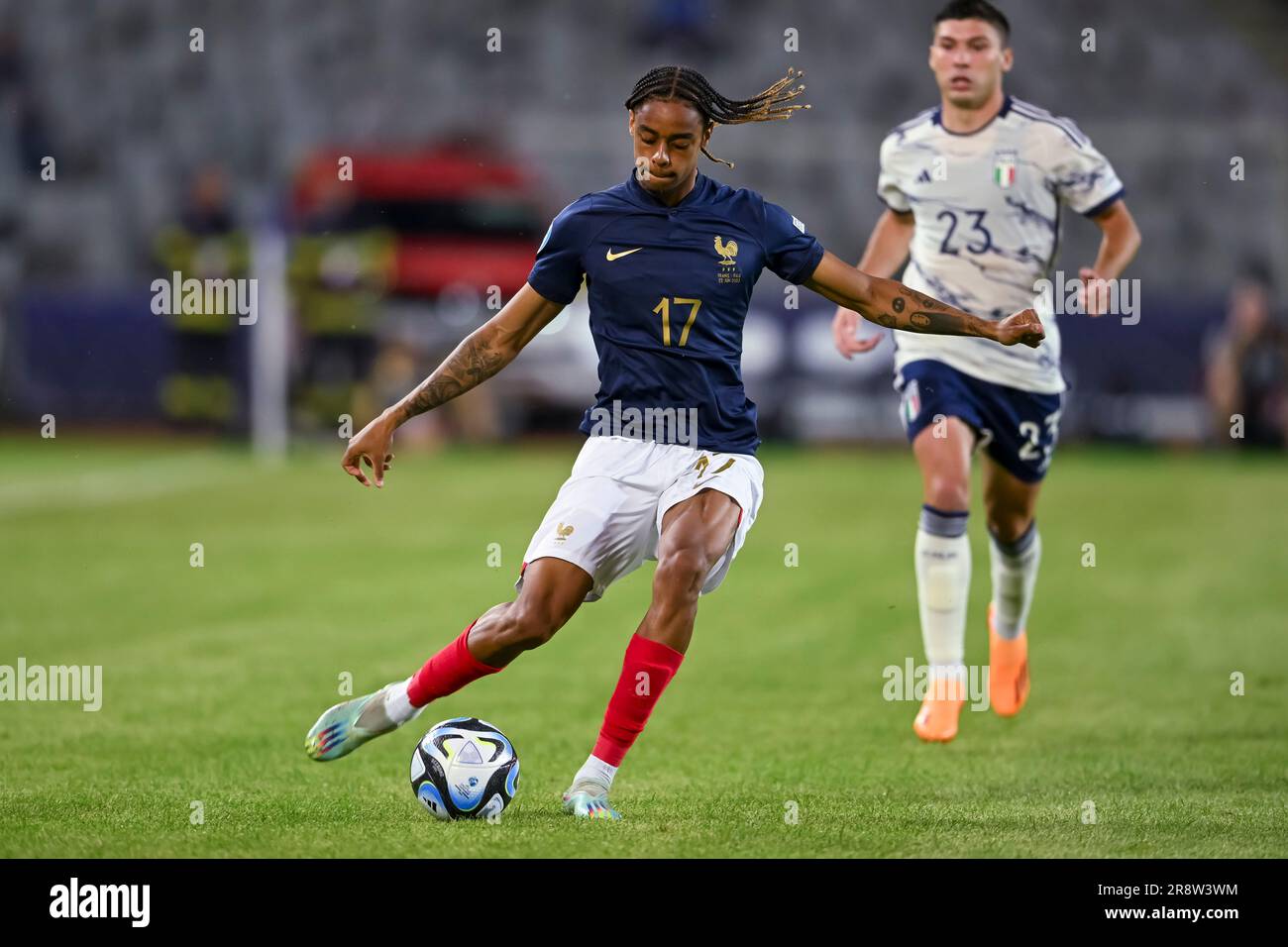 Bradley Barcola (France U21) during the UEFA Under 21 Championship