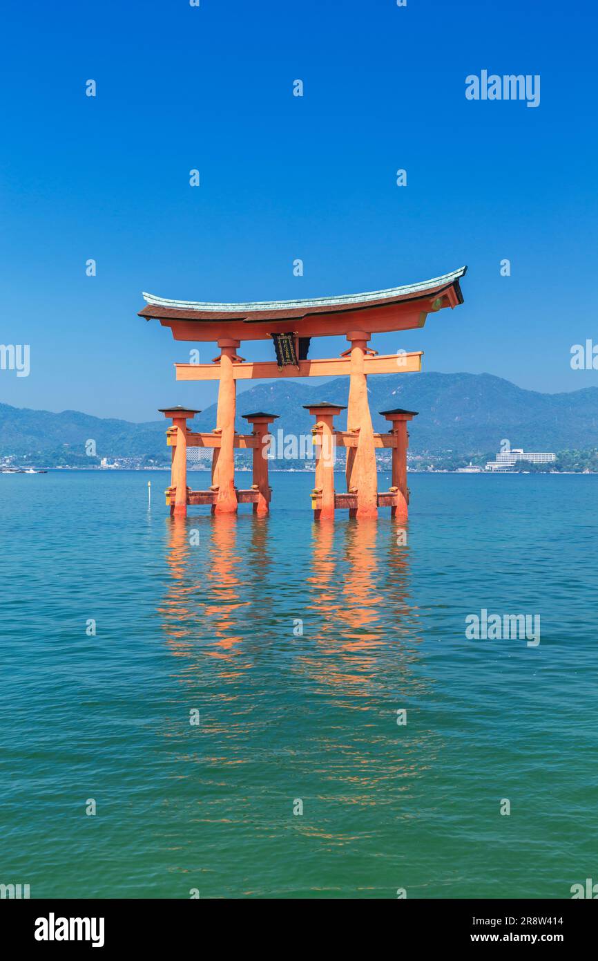 Otorii gate of Itsukushima Shrine Stock Photo - Alamy
