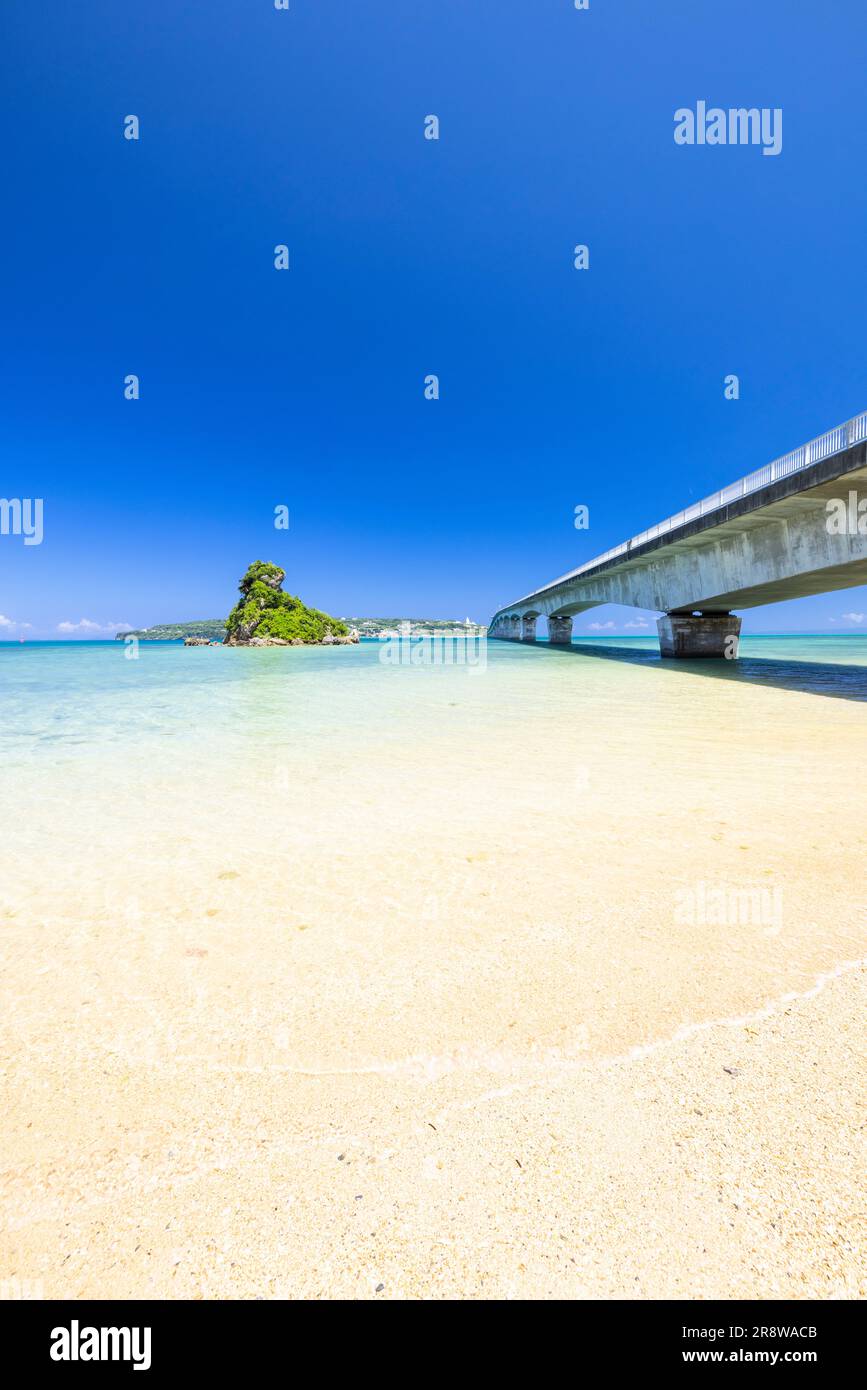 Kouri Bridge and Beach Stock Photo